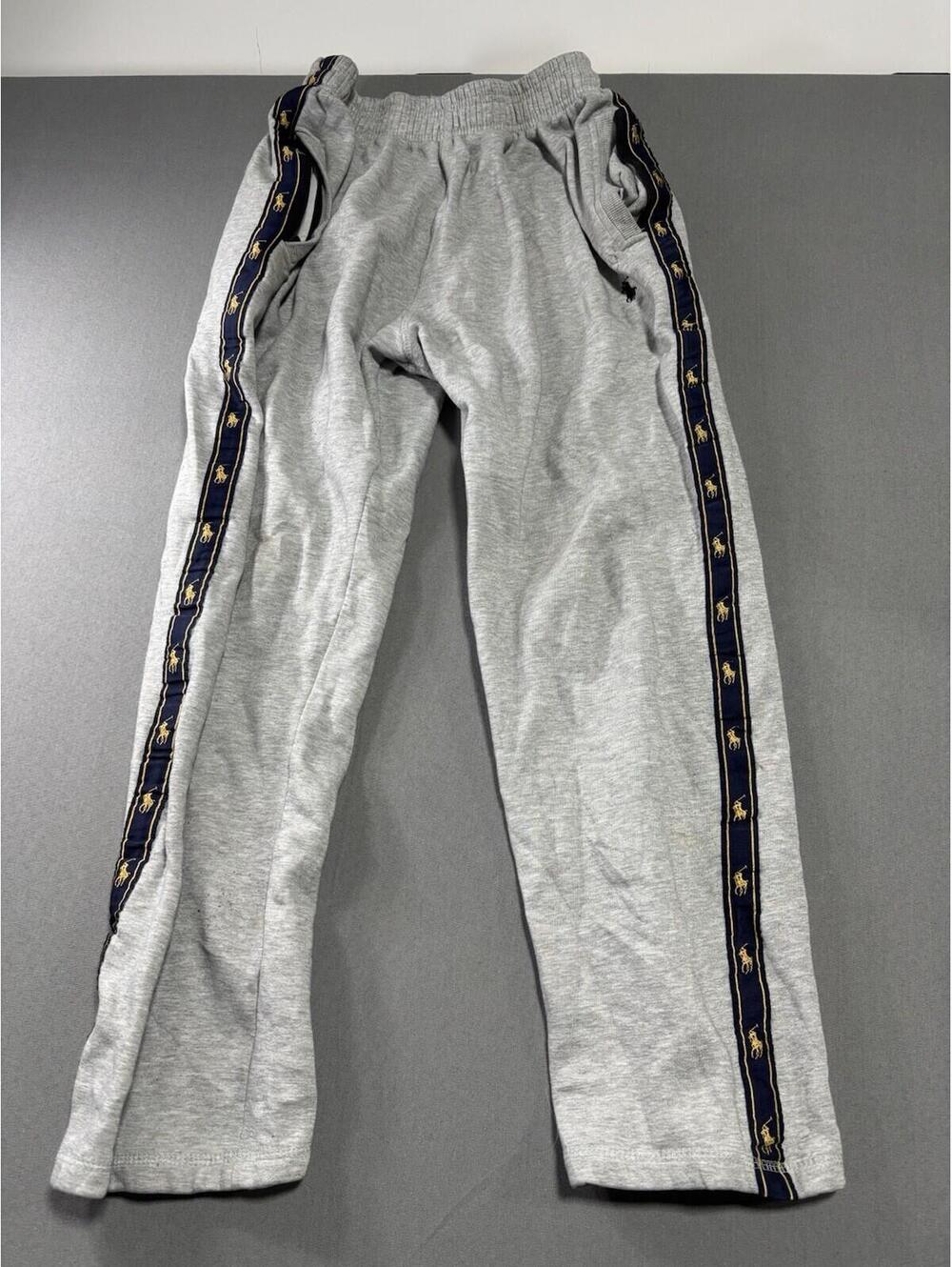 Polo Ralph Lauren Double Knit Classic Joggers Sweatpants Heather Gray Mens Large